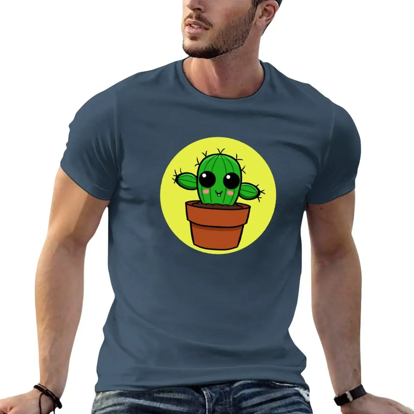 Baby Cactus T-Shirt Anime t-shirt black t shirts vintage clothes funny t shirts oversized t shirt men