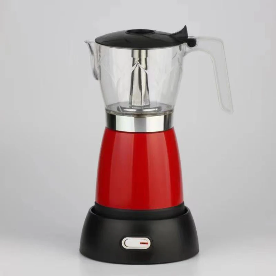 Caffettiera elettrica in alluminio per caffè espresso italiano Moka