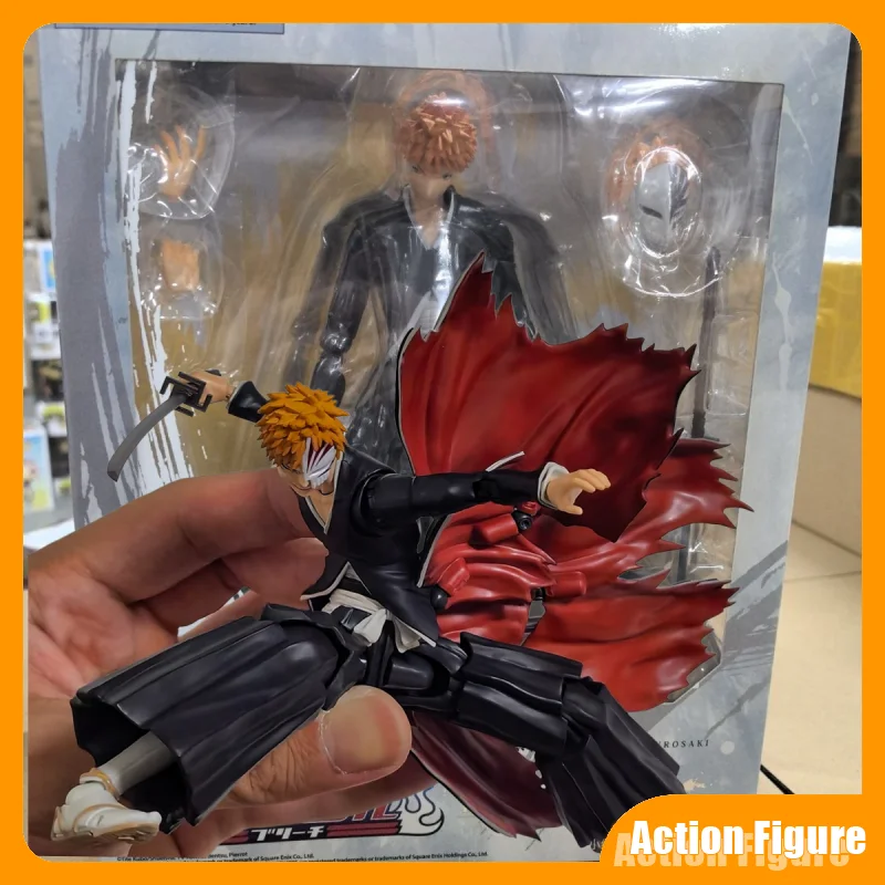 

In Stock Play Arts 25cm Bleach Kurosaki Ichigo Quare Enix Anime Ichigo Kurosaki Action Figure Model Toy Festival Birthday Gift