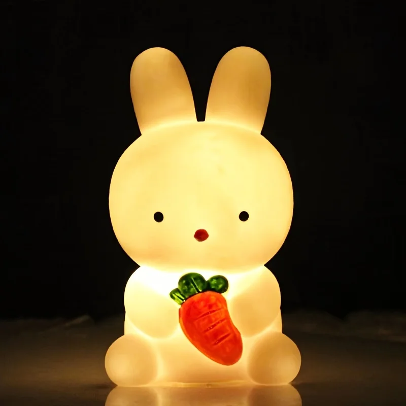 1PC cute cartoon rabbit light, girl LED night light, bedroom living room light, rabbit decorative lamp, gift light bunny gift