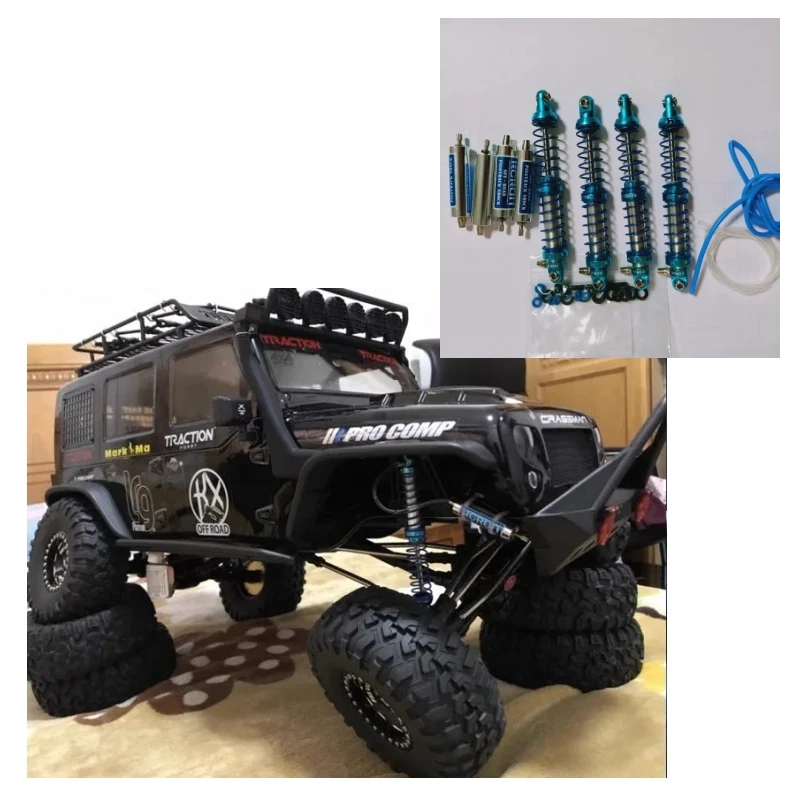 

Alloy shock absorber 4pcs for Traction Hobby KM2 KM3 F150 KM4 Founder II TH2 1:8 Scale Traxxas 4X4 ROCK CRALWER Wrangler TRUCK