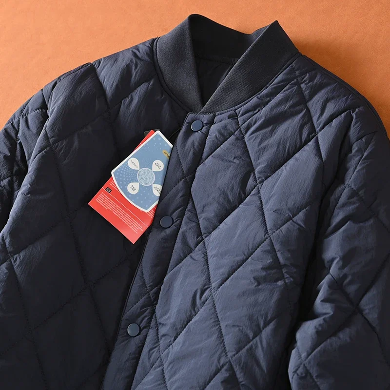 Lightweight Warm Stiched Cotton Ball Collar Winter Men Women Comfortable Windproof Cold Resistant Layering Cotton Coat