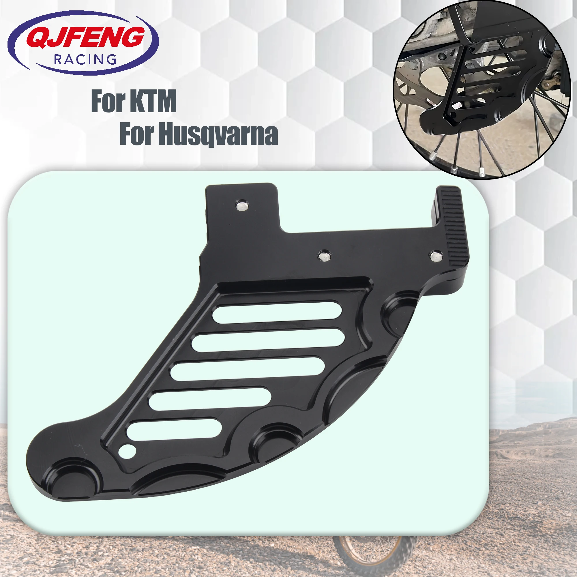 

Motorcycle CNC Rear Brake Disc Guard Protector For KTM 125-530 XCW XCF-W EXC EXC-F SX SXF XC XCF For Husqvarna 125-501 2014-2017