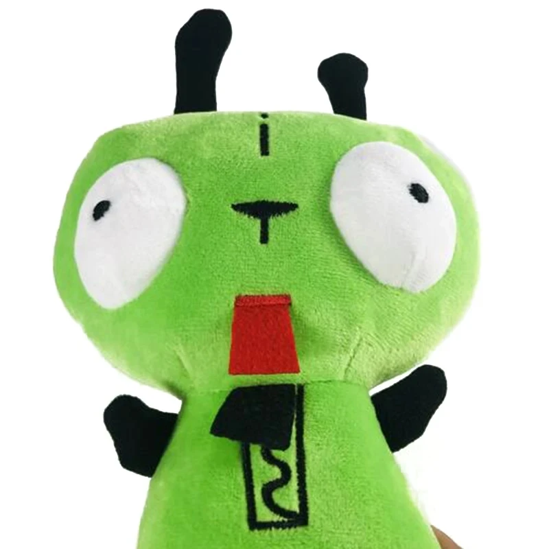 28cm Alien ET 3D Eyes Green Invader ZIM GIR Dog Plush Figure Toy Soft Stuffed Collectible Toy Christmas Gift Toys for Children