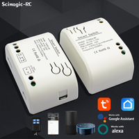Tuya Smart Garage Door Opener Wifi Sliding Swing Gate Receiver 1CH Dry Contact Remote Control Controller Alexa Google Assistant