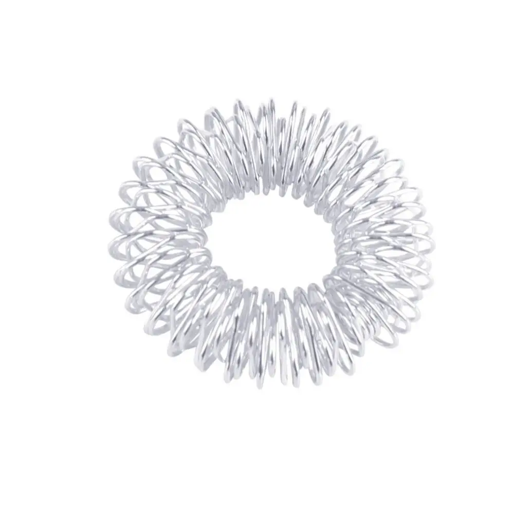 Anillo de acupresión refinado Premium, anillos de masaje para los dedos, Mini anillos de acero antiestrés, relajación de los dedos, 2,5 cm