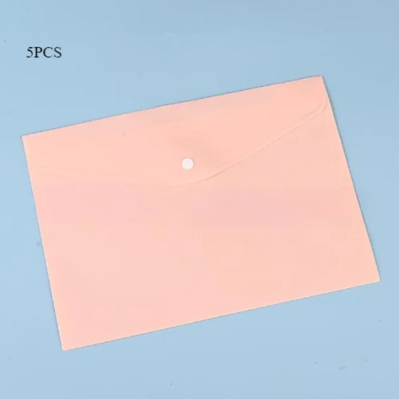 

1/5/10 PCS A4 Document Bag Paper File Folder Stationery Letter Envelope Translucent Document Filing Folders For Office School