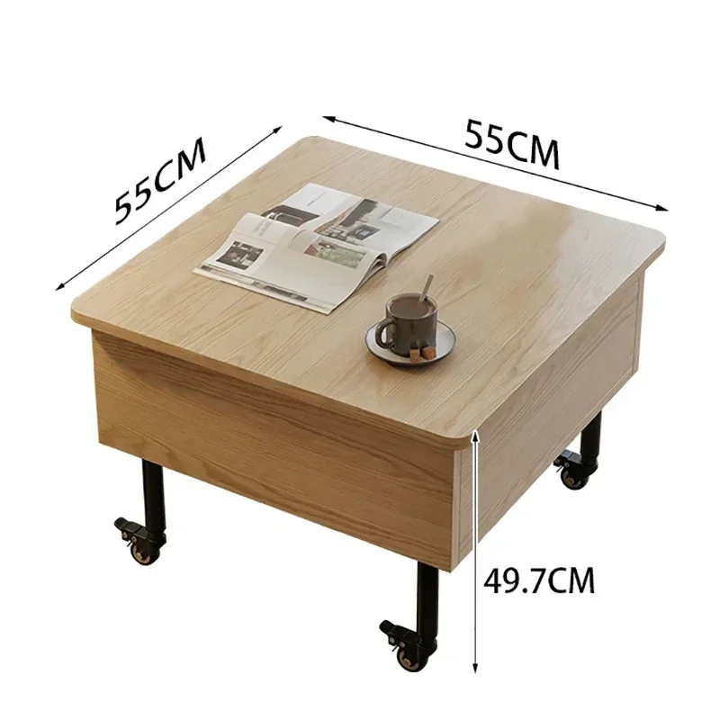 Nordic Coffee Table Small Books Lift Top Living Room Side Table Mobile Center Folding Mesa De Centro Sala Living Room Furniture