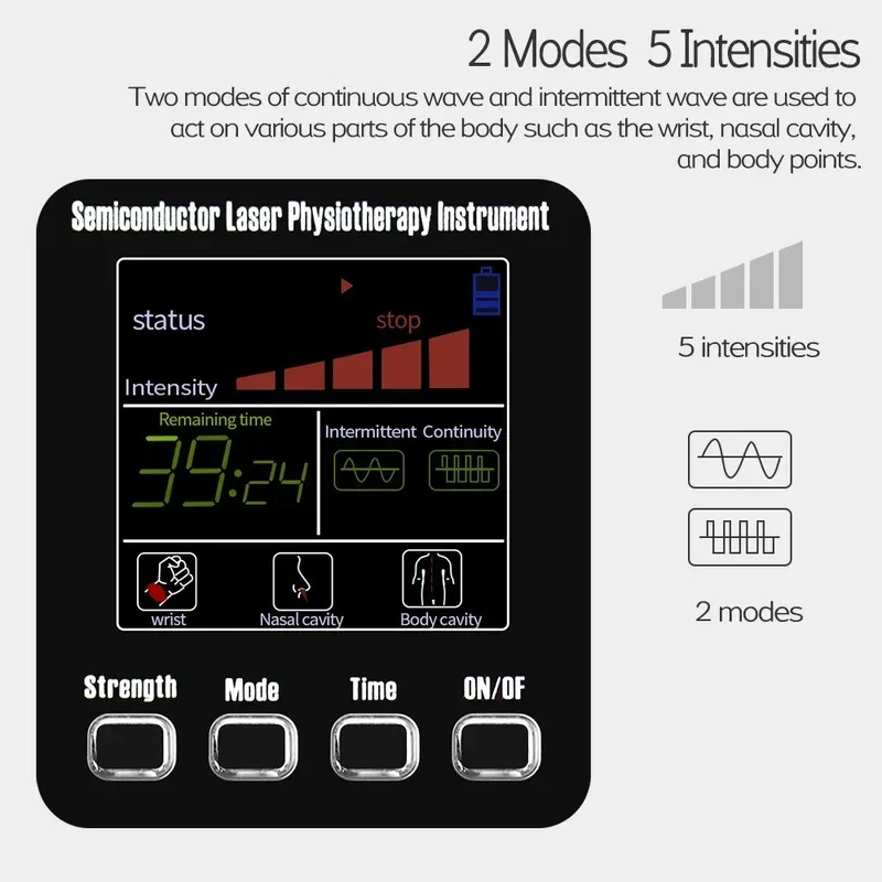 650nm Laser Therapy LLLT Phototherapy Board Diode Laser Watch for Laser Low Frequency Diabete Hypertension Cholesterol Treatment
