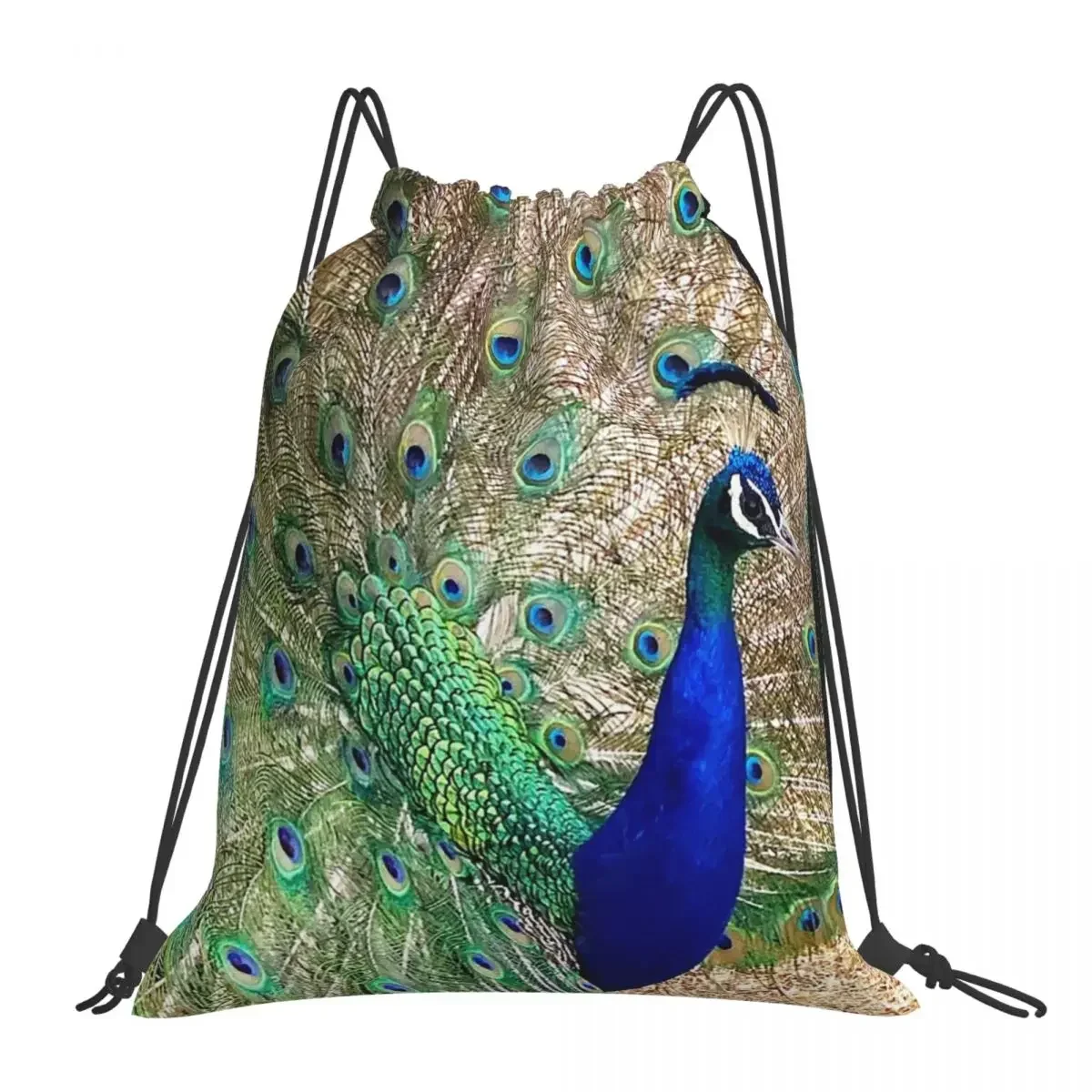 

Dwayne The Peacock Backpacks Drawstring Bags Drawstring Bundle Pocket Sundries Bag BookBag For Man Woman Students