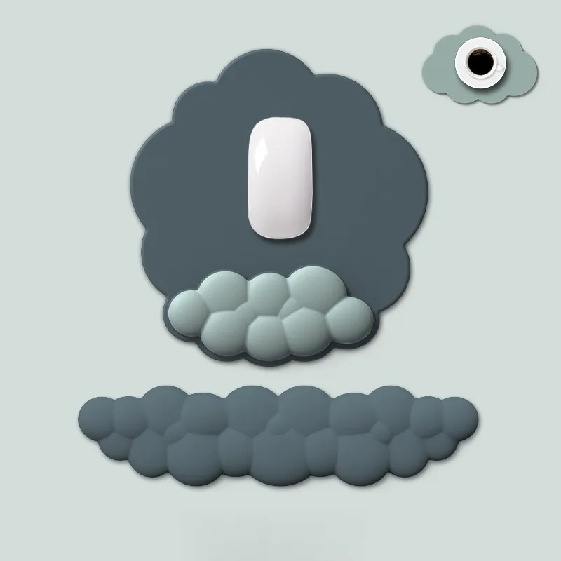 New gradient wrist  Cloud mouse Keyboard hand  Silicone wrist pad Girls wrist pad men