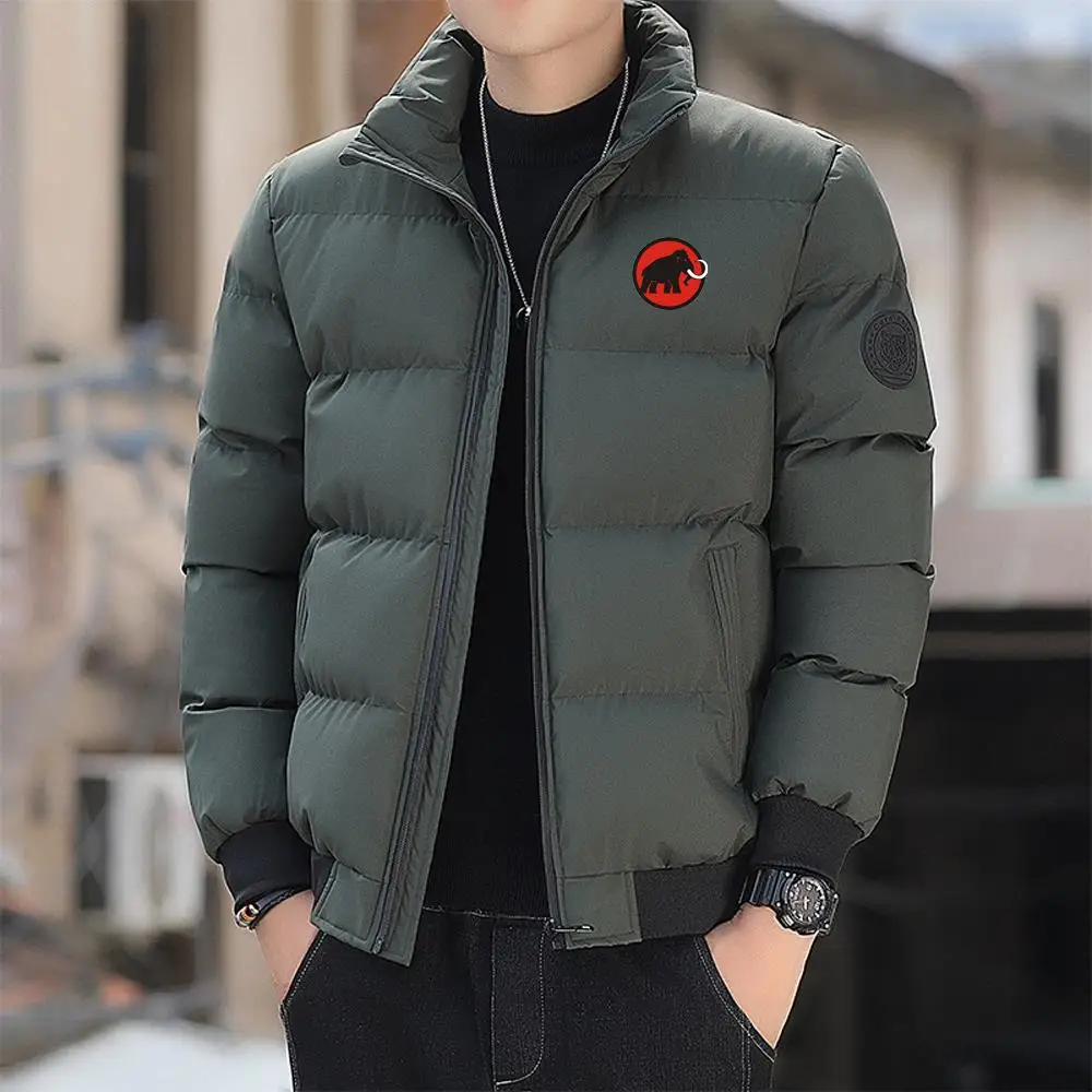 2024 cappotti con colletto alla coreana giacca autunnale da uomo imbottita in cotone moda coreana Streetwear abbigliamento Casual