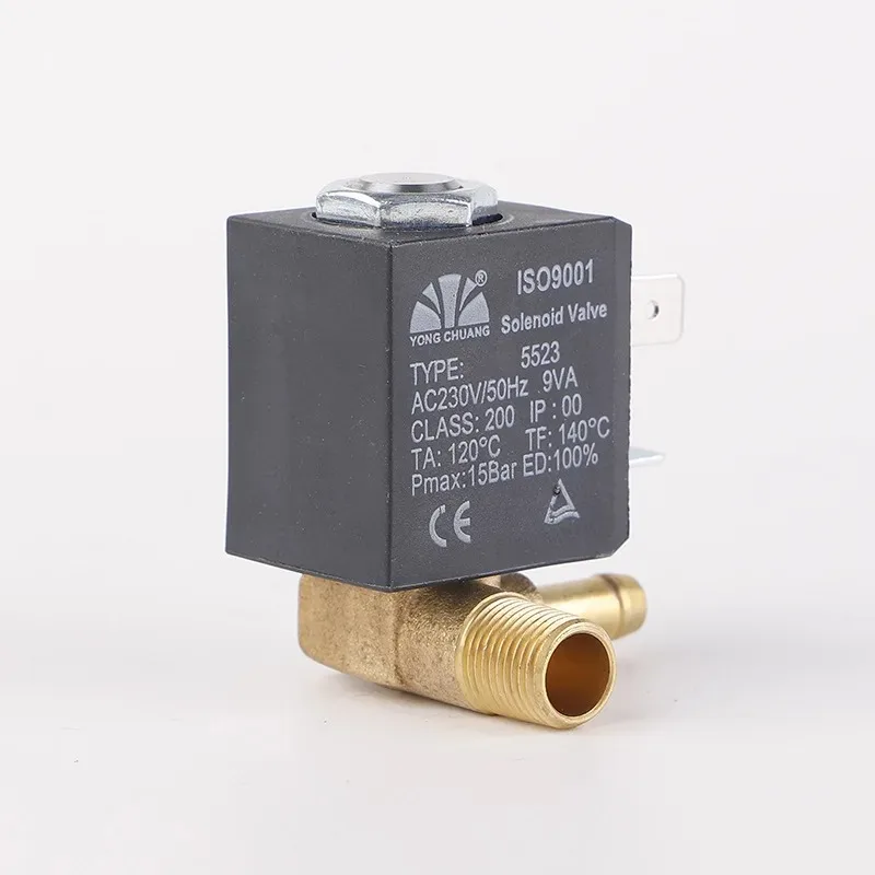5523 Steam Hanging Ironing Machine Solenoid Valve Right Angle Micro for Gas Heater and Appliance Control System Use