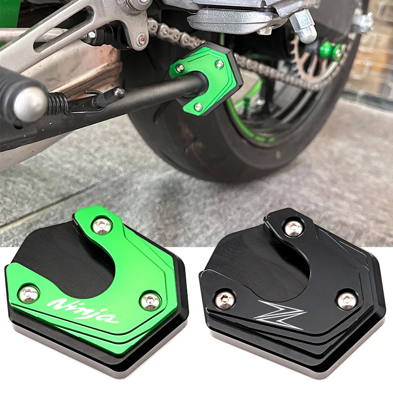 

For Z900 RS SE Z800 Z1000 R SX NINJA 1000 SX 650 ER6N ER6F ZX6R ZX10R Accessories CNC enlarged plate Side Stand Foot Kickstand