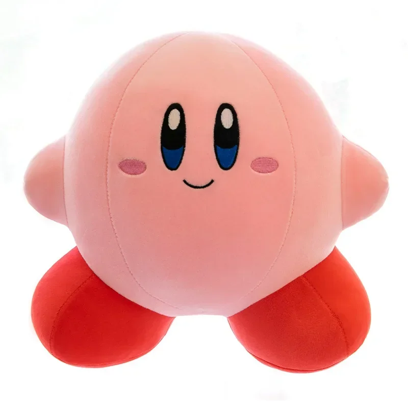 // Peluche Redondo Rosa de 30 cm, Lindo Peluche de Kirby, Muñeco de Peluche Suave de Kirby Rosa, Almohada de Anime de Dibujos Animados, Regalo de Cumpleaños para Niñas