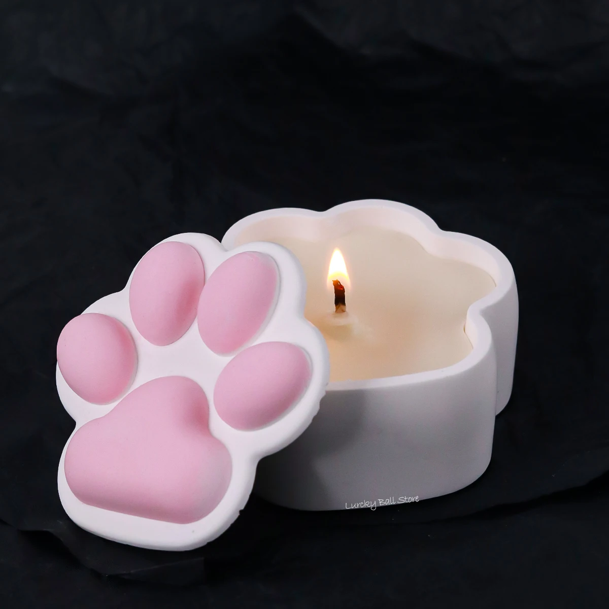 Cat Claw Storage Box Epoxy Resin Silicone Mold 3D Concrete Cement Gypsum Candle Jar DIY Crystal Flowerpot Home Decor Crafts Gift