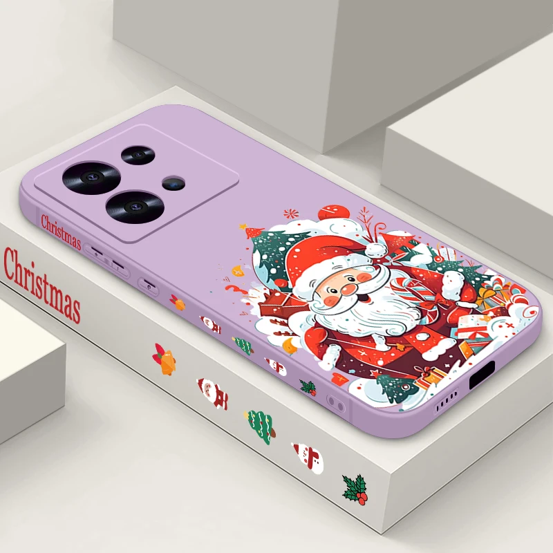 Weihnachten Neujahr Handyhülle für Xiaomi Redmi Note 14 13 Pro 5G 14 Pro Plus Note 13 14 4G 13C stoßfeste weiche Silikonhülle