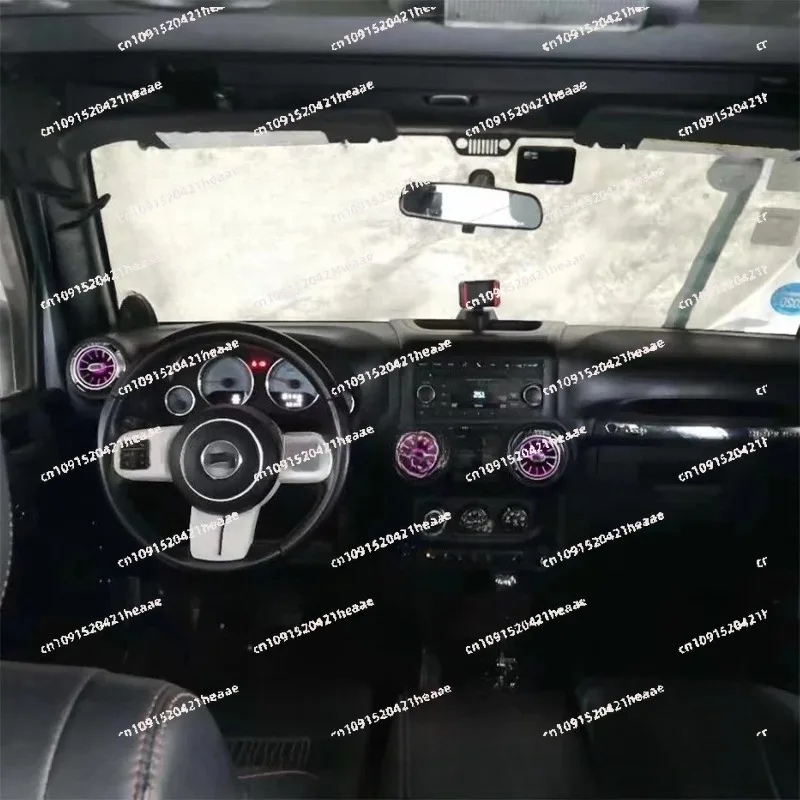 مناسبة ل 256 لون LED تنفيس الهواء J2013-2018 JL 2018-2023 سيارة A/C منفذ الهواء التوربينات فوهة مصباح للزينة ملحق #4