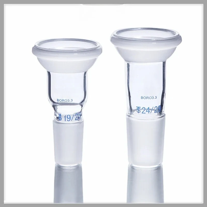 Loook Store 1pc High Sealing Spherical Glass Adapter Interchangeable Plug Wear Resistant Fits 14/19/24/29# Stable Lab Connector