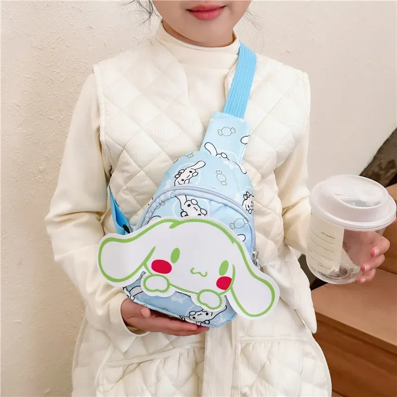 Sanurgente-Melody Clow M Cartoon Chest Pack for Children, Cute Crossbody, Snack Initiated Bag, New Fashion