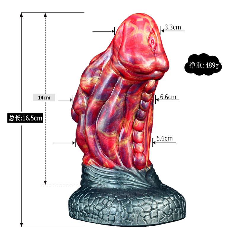 16.5*6.6cm Thick \'Rondo the Evil Eye\' Muscle Tumor Dragon Dildo Monster Penis Dick Women Masturbator Adult Sex Toys Sexshop