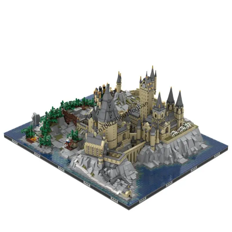 جديد 7587 قطعة فيلم سحري مشهور Moc Micropolis قلعة نموذج بنة لتقوم بها بنفسك الأفكار الإبداعية لعبة طفل هدية عيد الميلاد والكريسماس