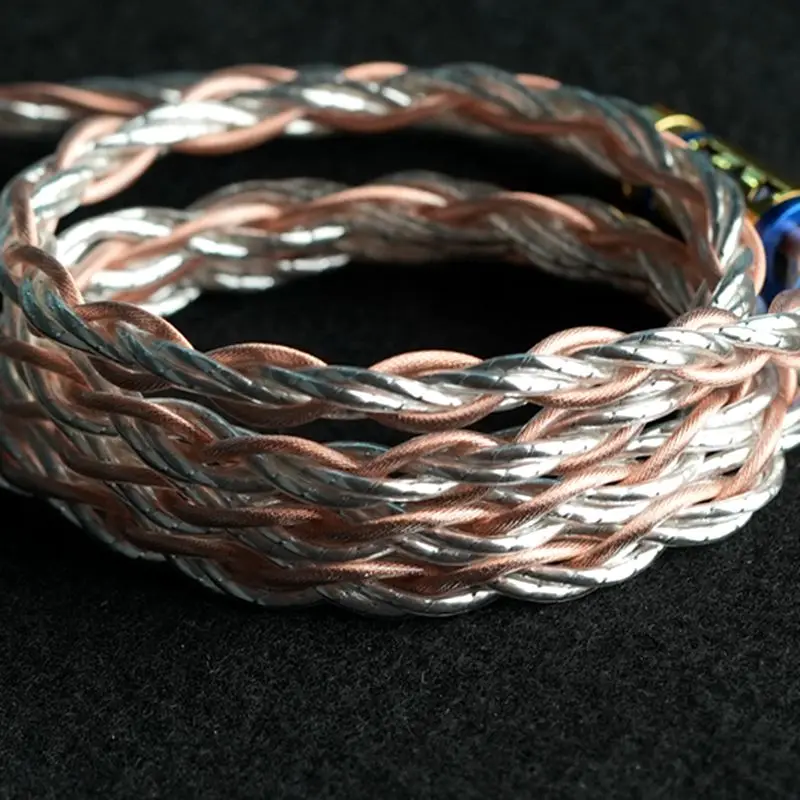 

XINHS 6-Core Palladium Silver & Single Crystal Copper HIFI Earphone Upgrade Cable HiFi High Purity Sound Quality For Musician