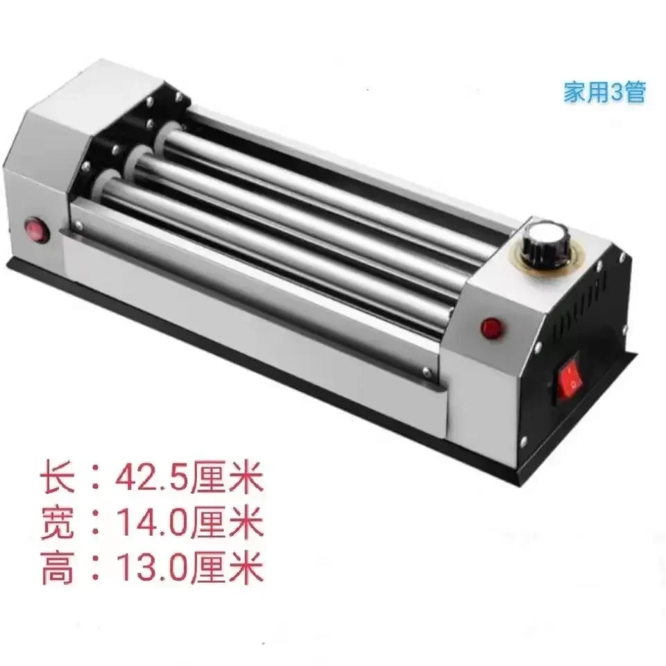 Mini household fully automatic rotating sausage skewers 304 steel pipe constant temperature hot dog breakfast machine