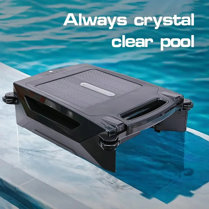 Solar Powered Automatically Robotic Pool Skimmer Cleaner With All Day Cleaning Battery Endurance 180Mins Power