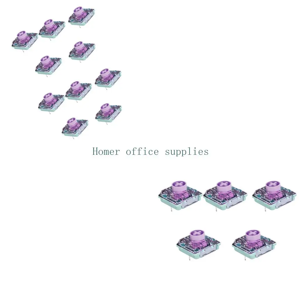 K43B Clear Top Keyboard Switches Part with Magnetic Body, PC Shell, and Metal Contacts for Repair Tasks, Spare Use