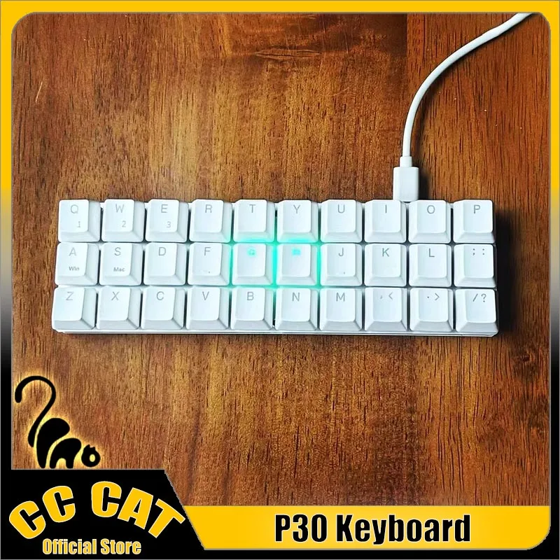 

P30 Keyboard Wired Keyboard Single Mode Esport 30keys Portbale Mechanical Keyboard Support Qmk Vial Customized Gaming Keyboards