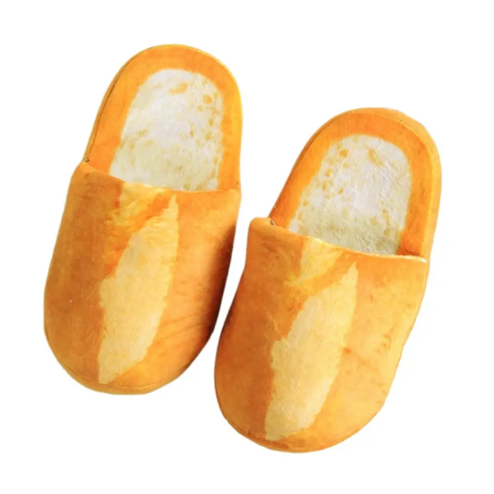 

Sandal Creative Simulation Bread Slippers Soft Bottom Funny French Bread Slippers Shoes Thick Sole 3D Bread Slides Unisex