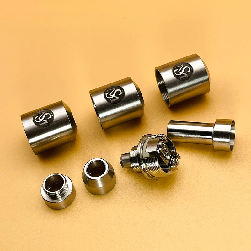 DSX Kayfun-BB RBA Bridge SION Synchronization, 14mm Air Flow Control, SXK Billet Box Mod Vape, Reflowable MTL Boro, Précieux Accessoire