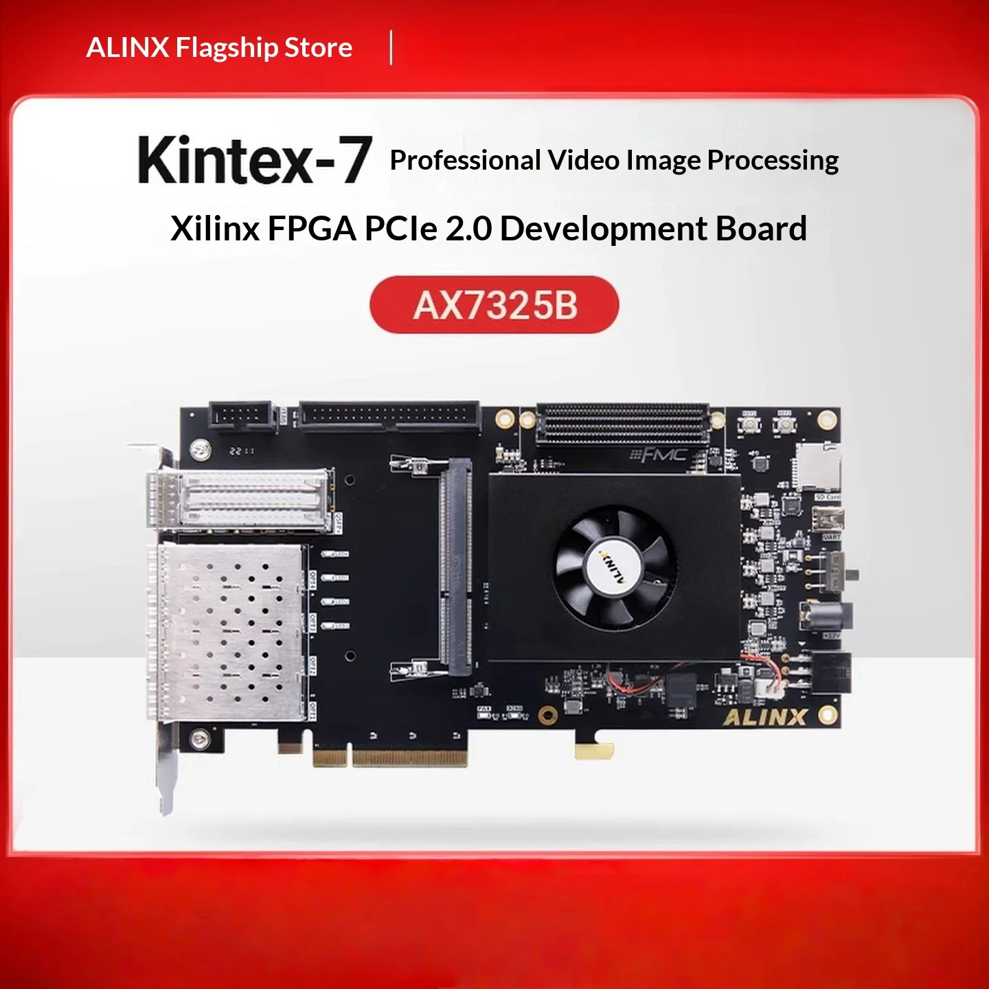 ALINX FPGA Development Board Xilinx Kintex-7 XC7K325T 4K Video Image Capture PCIe Interface