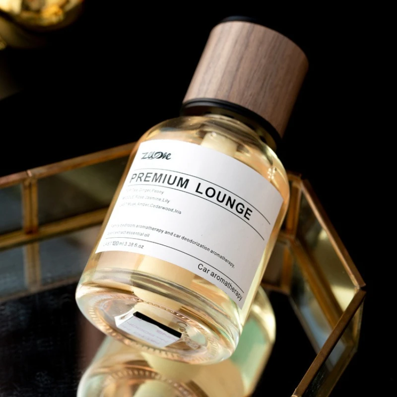 120ml Home Fragrance Peach Oolong Osmanthus Scented Liquid Air Freshener for Refreshing Atmosphere Home Decor Car Aroma Gift