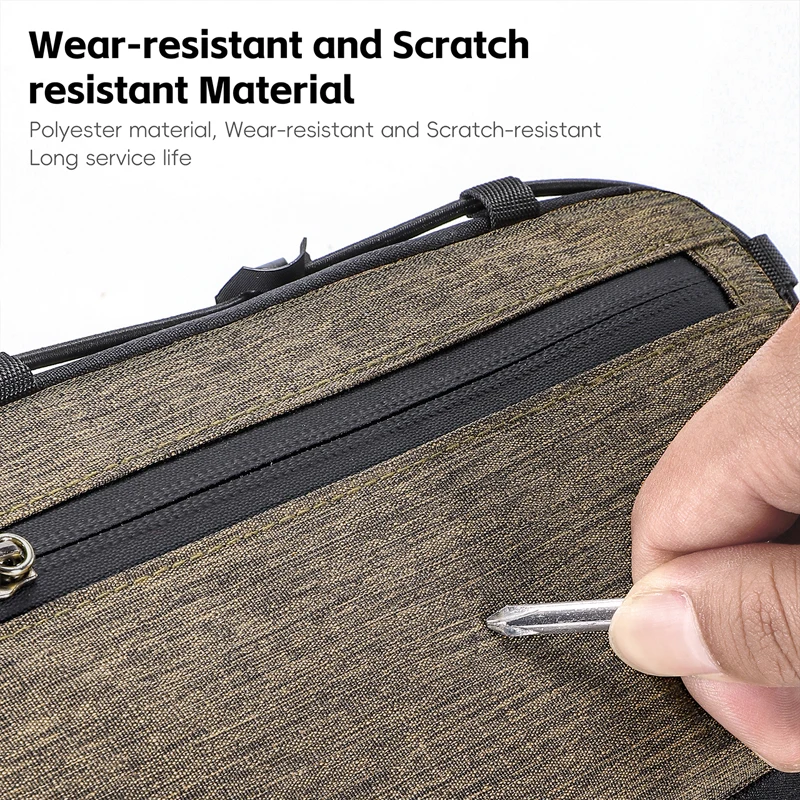 

WEST BIKING 1.6L Large Capacity MTB Road Bike Tool Storage Bag Waterproof Top Tube under Bag Portable Bike Accessories