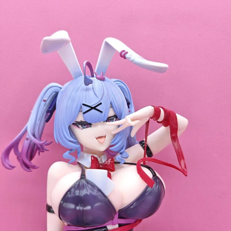 

Rabbito Anime Figure Hatsune Miku Bunny Girl Collectible Statue Model Spring Shaking Ornament Desktop Car Interior Decoration