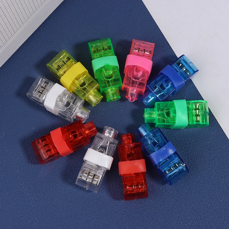 10 قطعة أضواء LED مضيئة اللون توهج في الظلام إصبع مشاعل لعب للأطفال عيد ميلاد الهذيان لوازم الحفلات