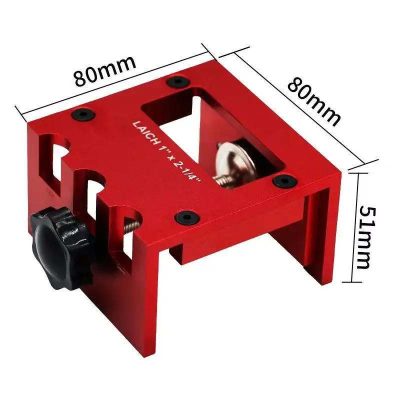 Door Lock Mortise Template Kit Aluminum Alloy Jig For Wood Door Installation 1-3/8inch 1-3/4inch Thick Strike Plate Router