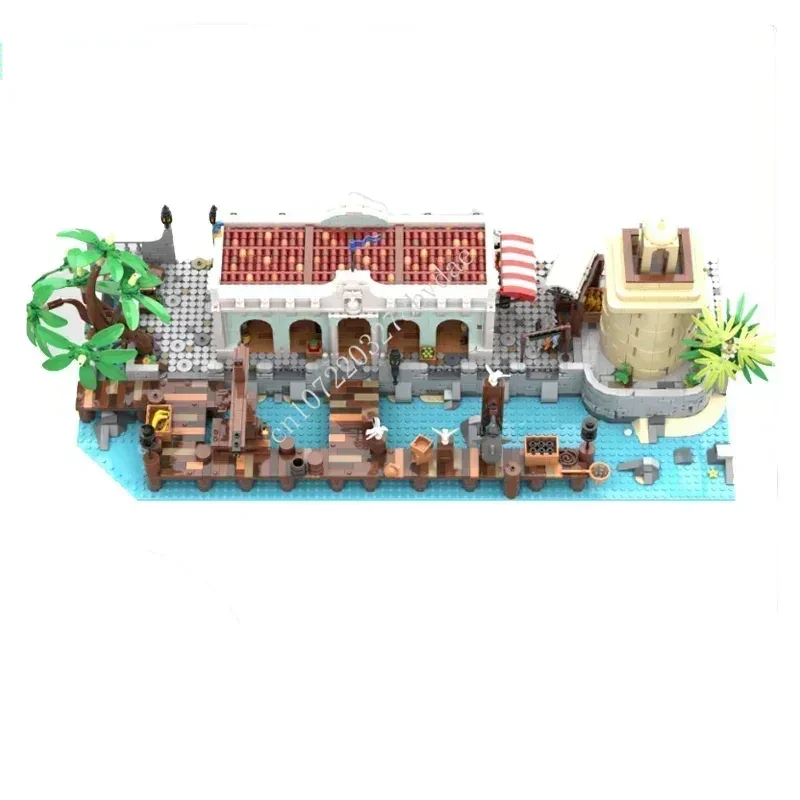 

4103 шт. MOC Пуэрто-Клаус Мария Dockside Market головоломка праздничная сборка архитектура на день рождения игрушка Рождественский подарок для ребенка