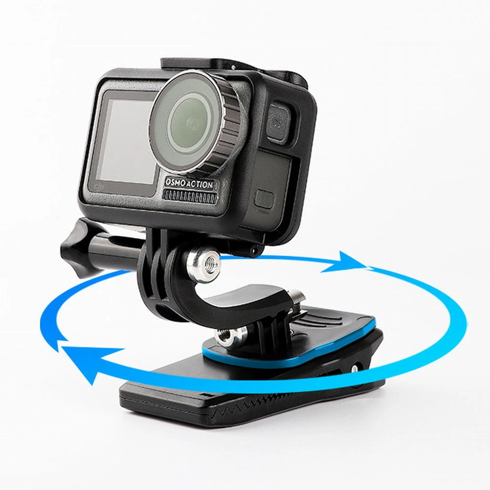 360 ° Draaien J-Haak Snelsluiting Rugzak Schouderriem Mount Clip Clamp Voor Gopro Hero11 10 9 8 7 Oner Accessoires