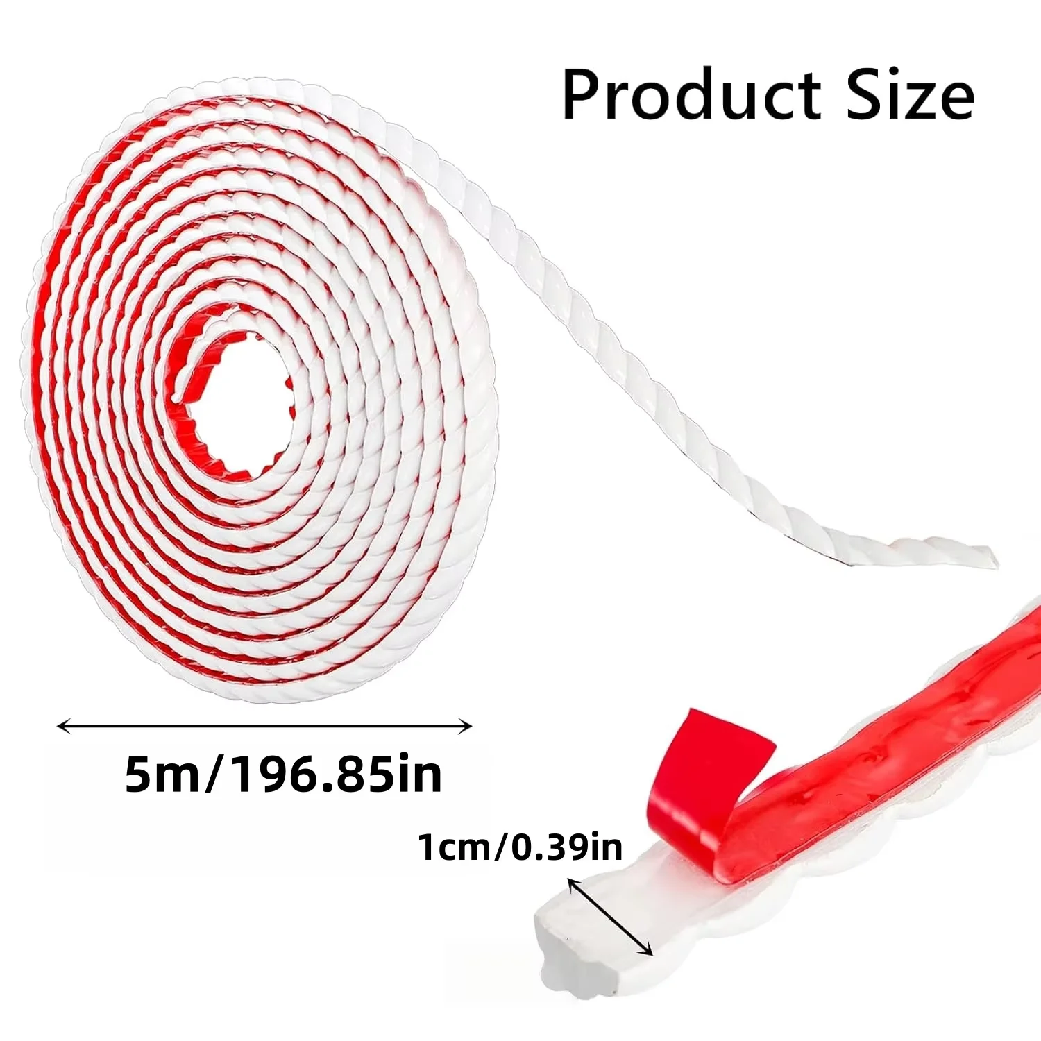 1PC 5m/196.85inch Wall Molding Trim Flexible Molding Trim Self Adhesive Decorative Trim Peel and Stick Border for Mirror Frame