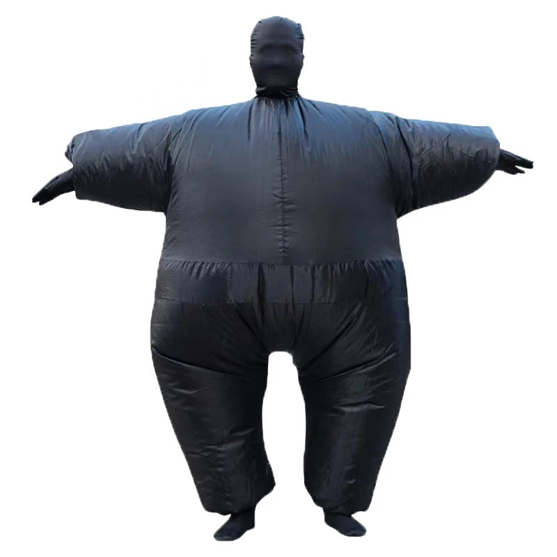 Morph Costume Gonfiabile Da Sumo Nero Per Bambini – Vestito Ciccione Divertente Con Ventola E Batteria, Taglia Unica, Per Carnevale E Feste