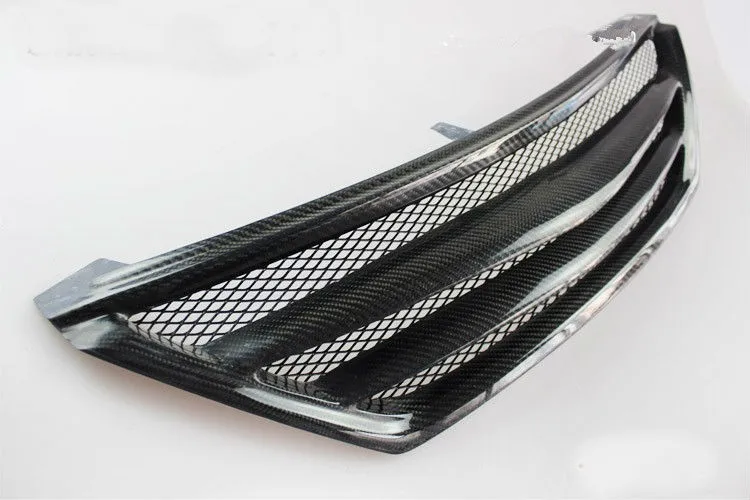 

RS Racing Car Front Grill Grille Fits TOYOTA MARK X REIZ 2005-2009/2010-2013, Primer Unpainted FRP Real Carbon Fiber