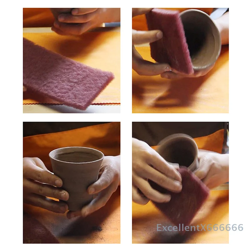 

DIY Clay Sculpting Modeling Pottery Tools - Polishing Sponge Ceramic Blank Plaster Grinding Tools for Sculpture Polishing