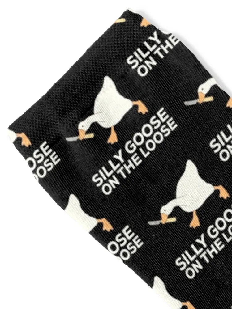 جوارب Silly Goose on the Loose Socks لكرة القدم من العلامة التجارية Crossfit لكرة القدم المضادة للانزلاق للسيدات للرجال