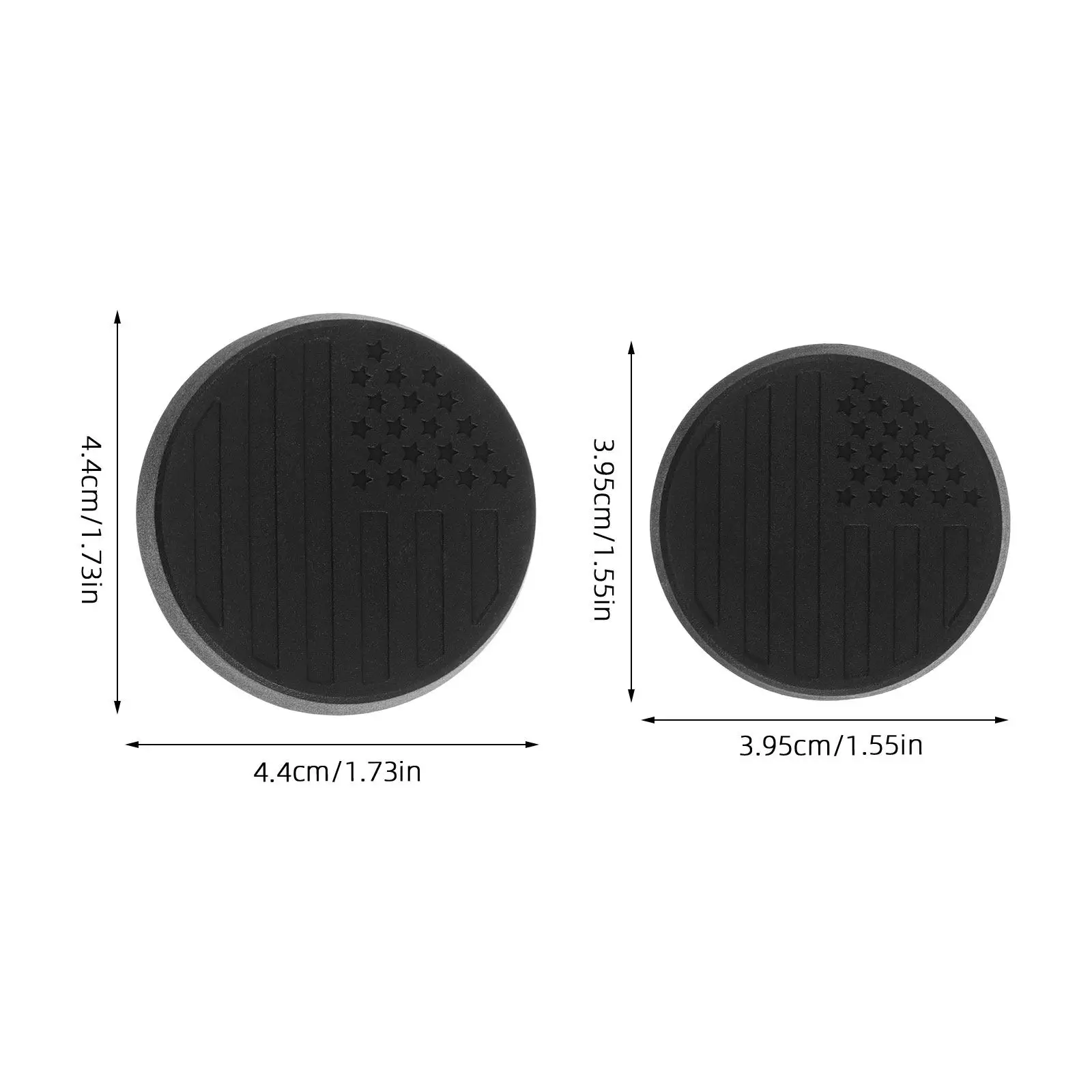 3Pcs Car Keyhole Covers Black Round Magnet Rubber Door Lock Protectors Easy Install Automotive Door Keyhole Decoration