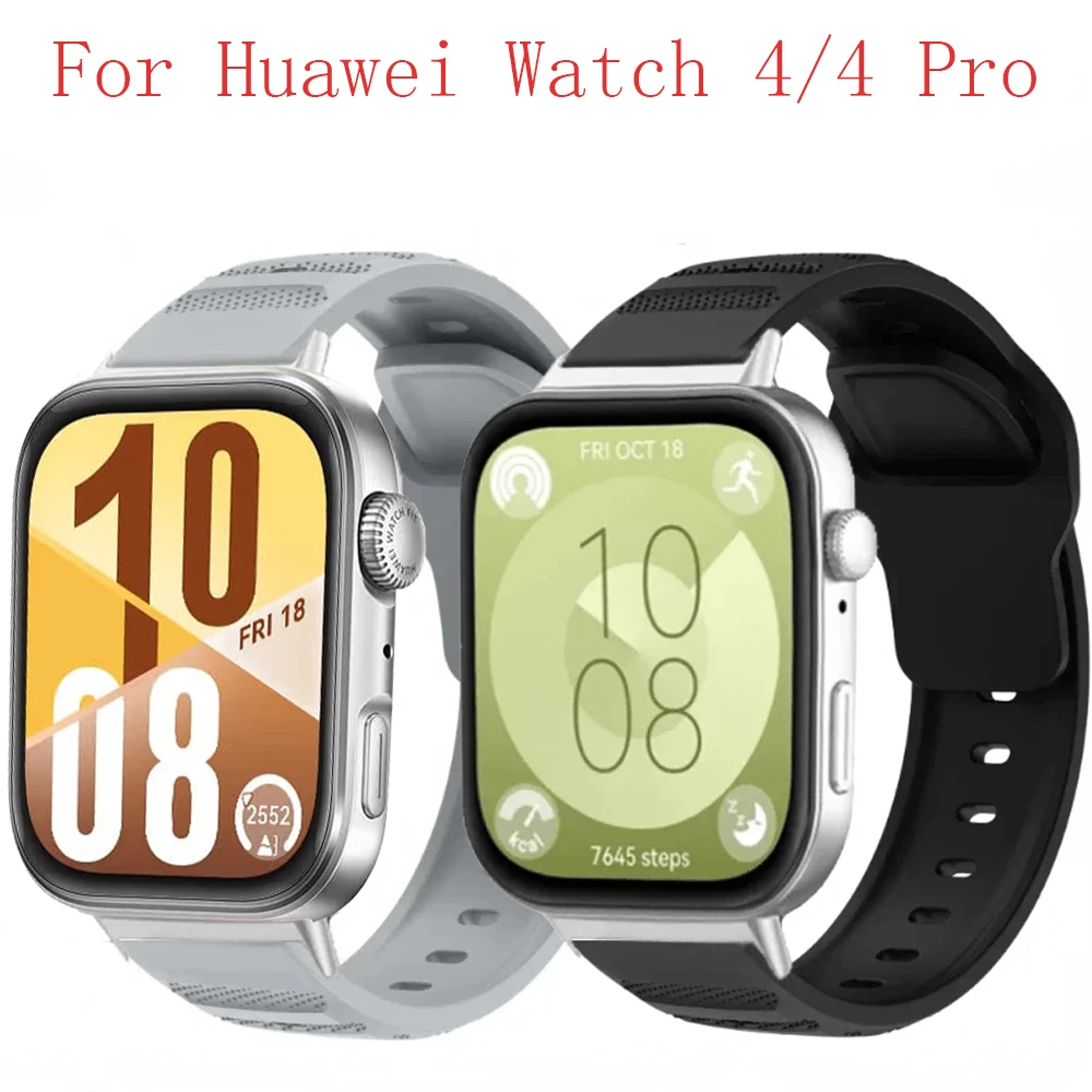 Силиконовый ремешок для Huawei Watch Fit 4/4 Pro, спортивный браслет, сменный браслет для Huawei Watch Fit 3, аксессуары для ремешка для часов