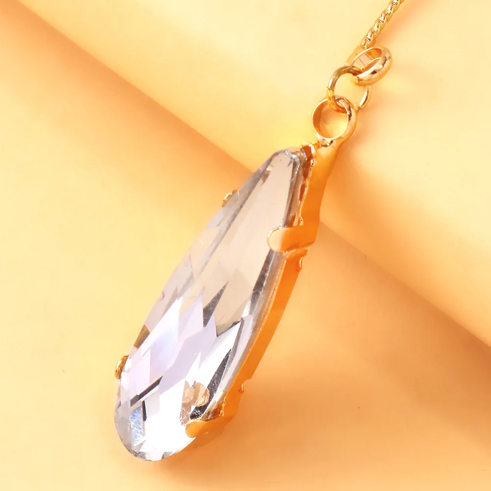 Water Drop Ear Cuff for Women Minimalist Unique Rhinestone Hanging Clip On Hypoallergenic Lightweight Daily Wear Premium