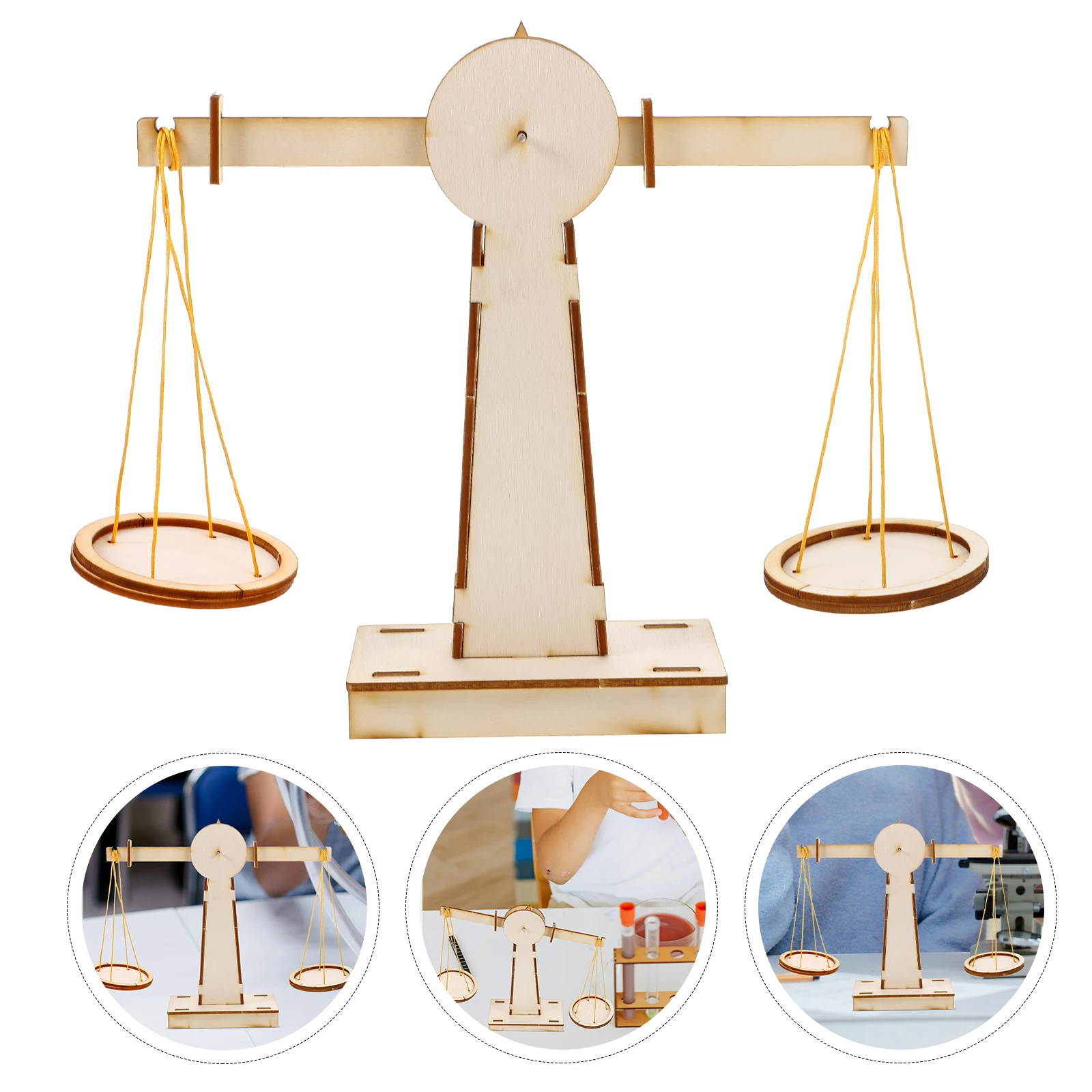 

1 set DIY Balance Toy Kids Science Kids Craft Toy Learning Kit Wooden Assembly Educational Craft Reusable Safe Smooth